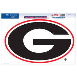 Georgia Bulldogs Ultra Decal 11in x 17in Horizontal Logo