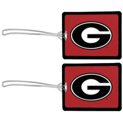 Georgia Bulldogs Vinyl Luggage Tag, 2pk