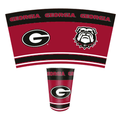 Georgia Bulldogs Wastebasket 3.3 Gallon Tin