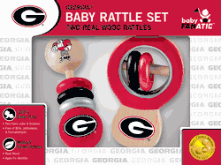 Georgia Bulldogs Wood Rattle Set