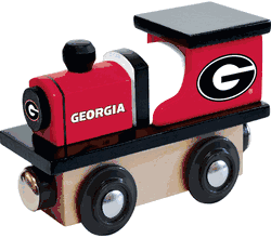 Georgia Bulldogs Wood Train Engine