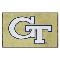 Georgia Tech 4X6 High-Traffic Mat with Durable Rubber Backing - Landscape Orientation