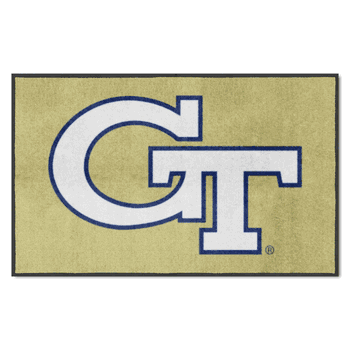 Georgia Tech 4X6 High-Traffic Mat with Durable Rubber Backing - Landscape Orientation