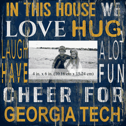 Georgia Tech Yellow Jackets 10x10 In This House Frame
