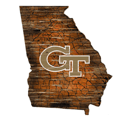 Georgia Tech Yellow Jackets 12" Mini Roadmap State Sign