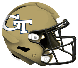 Georgia Tech Yellow Jackets 12in Authentic Helmet Sign