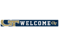 Georgia Tech Yellow Jackets 16in. Welcome Strip