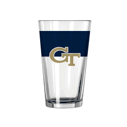 Georgia Tech Yellow Jackets 16oz Colorblock Pint Glass