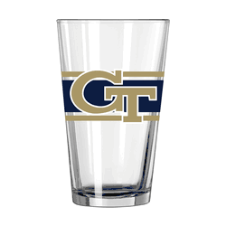 Georgia Tech Yellow Jackets 16oz Stripe Pint Glass