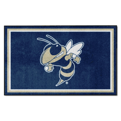 Georgia Tech Yellow Jackets 4ft. x 6ft. Plush Area Rug, Buzz