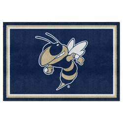 Georgia Tech Yellow Jackets 5ft. x 8 ft. Plush Area Rug, Buzz