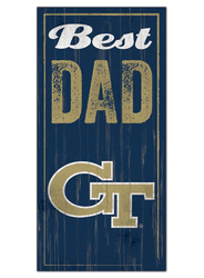 Georgia Tech Yellow Jackets Best Dad Sign