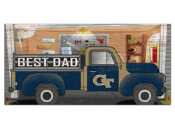 Georgia Tech Yellow Jackets Best Dad Truck 6x12 Sign