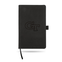 Georgia Tech Yellow Jackets Black - Primary Laser Engraved Small Notepad