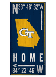 Georgia Tech Yellow Jackets Coordinate 6x12 Sign