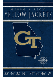 Georgia Tech Yellow Jackets Coordinates 17x26