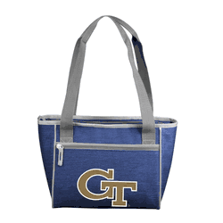 Georgia Tech Yellow Jackets Crosshatch 16 Can Cooler Tote