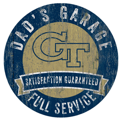 Georgia Tech Yellow Jackets Dad's Garage Sign