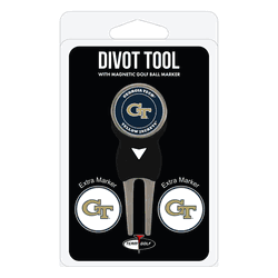 Georgia Tech Yellow Jackets Divot Tool Pack - Signature tool w/ 3 markers