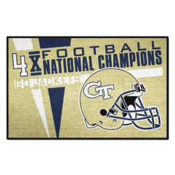 Georgia Tech Yellow Jackets Dynasty Starter Mat Accent Rug - 19in. x 30in.