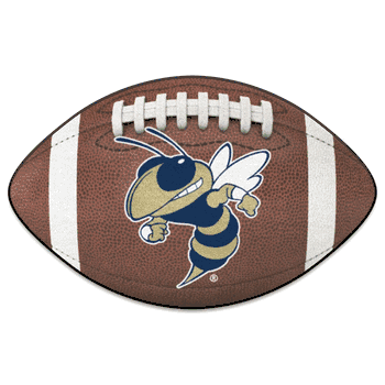 Georgia Tech Yellow Jackets Football Rug - 20.5in. x 32.5in., Buzz