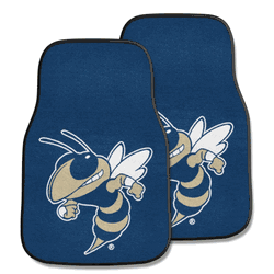 Georgia Tech Yellow Jackets Front Carpet Car Mat Set - 2 Pieces, Buzz