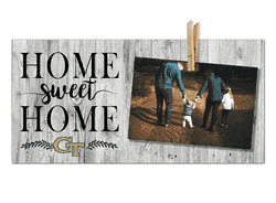 Georgia Tech Yellow Jackets Home Sweet Home Clothespin 6x12