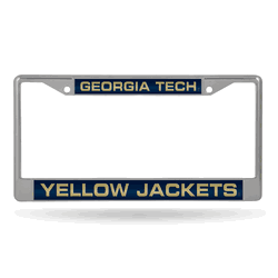 Georgia Tech Yellow Jackets Laser Chrome Frame