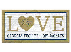 Georgia Tech Yellow Jackets Love 6x12 Sign
