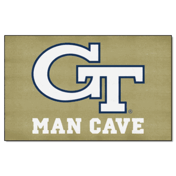 Georgia Tech Yellow Jackets Man Cave Ulti-Mat Rug - 5ft. x 8ft., GT