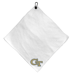 Georgia Tech Yellow Jackets Microfiber Small Towel - 15" x 15" (White)