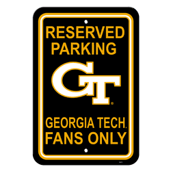 Georgia Tech Yellow Jackets Parking Sign