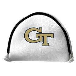 Georgia Tech Yellow Jackets Putter Cover - Mallet (White)