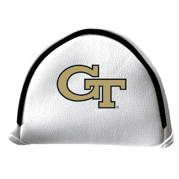 Georgia Tech Yellow Jackets Putter Cover - Mallet (White)