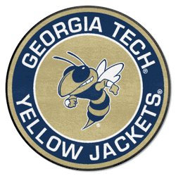 Georgia Tech Yellow Jackets Roundel Rug - 27in. Diameter