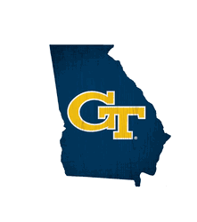 Georgia Tech Yellow Jackets Team Color Logo State Sign