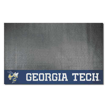 Georgia Tech Yellow Jackets Vinyl Grill Mat - 26in. x 42in., Buzz