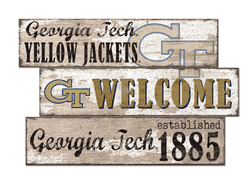 Georgia Tech Yellow Jackets Welcome 3 Plank