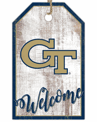 Georgia Tech Yellow Jackets Welcome Team Tag 11x19 Sign