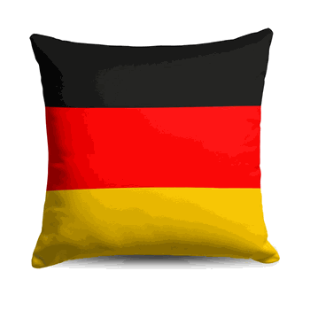 Germany Flag Throw Pillow 18x18 inches