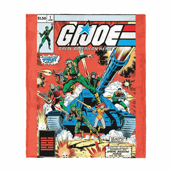 GI Joe GI Comics Issue 1 Silk Touch Throw Blanket 40x50 inches