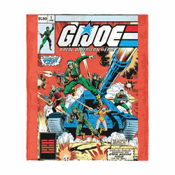 GI Joe GI Comics Issue 1 Silk Touch Throw Blanket 40x50 inches