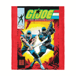 GI Joe Gi Comics Ninja In Arms Silk Touch Throw Blanket 50x60 Inches