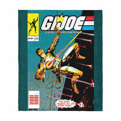 GI Joe Gi Comics Unusual Story Silk Touch Throw Blanket 50x60 Inches