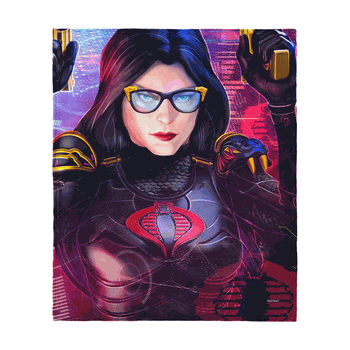 GI Joe Profile Gallery Baroness Silk Touch Throw Blanket 50x60 Inches