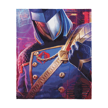 GI Joe Profile Gallery Cobra Commander Silk Touch Throw Blanket 50x60 Inches