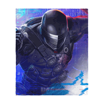 GI Joe Profile Gallery Snake Eyes Silk Touch Throw Blanket 50x60 Inches