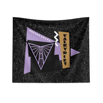 Golden State Valkyries WNBA Funky Fresh Printed Wall Hanging 34 x 40 inches