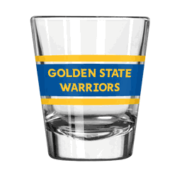 Golden State Warriors 2oz Stripe Shot Glass