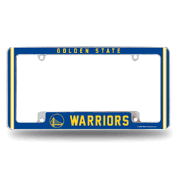 Golden State Warriors Alternate Design All Over Chrome Frame